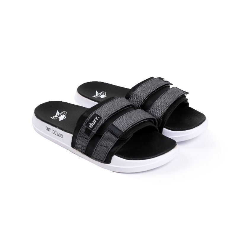 Durr Meta Full Hitam Double Spon Premium Sandal Durr Meta Force Series Full Black - Sandal Pria Sandal Pria Slip Sandal Pria Strap