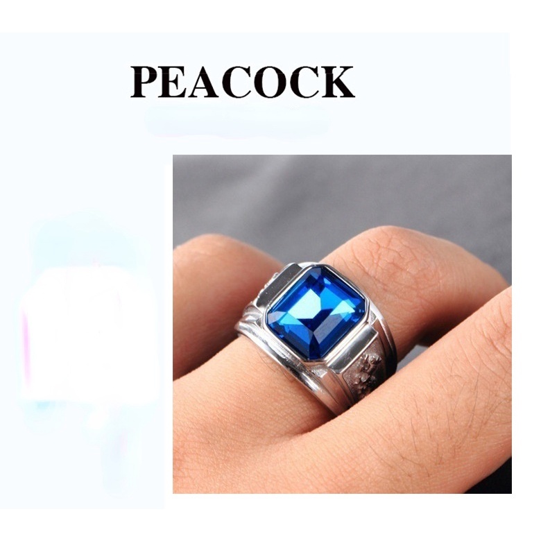 Cincin Emas 18K Motif Naga Aksen Berlian Bahan Stainless Gaya Vintage Untuk Pria