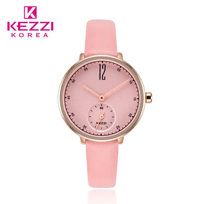 Kezzi Korea 1732 - Jam Tangan Fashion Wanita - Pink - Model Analog