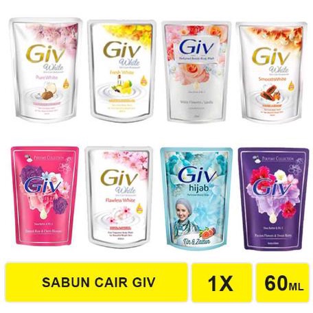 * NCC * GIV Sabun Mandi Batang Dan Pouch Refill Cair Skin Care Soap With Viva White Complex