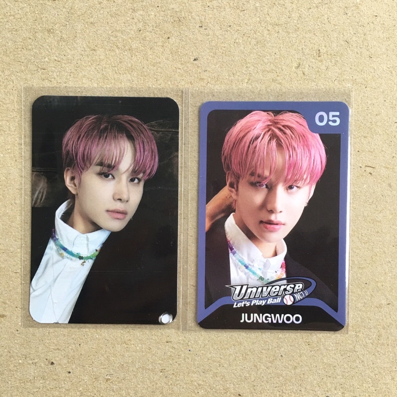 [ take all ] photocard Jungwoo pair tc pc pendant lecklace necklace Let’s play ball official md merc