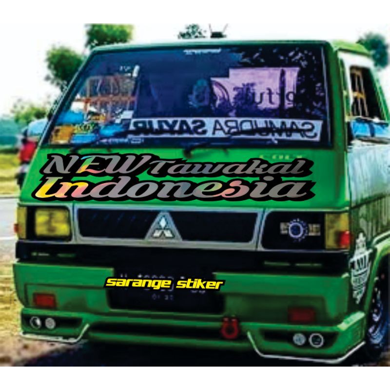 STIKER KABIN DEPAN MOBIL PICK UP , TRUK DLL