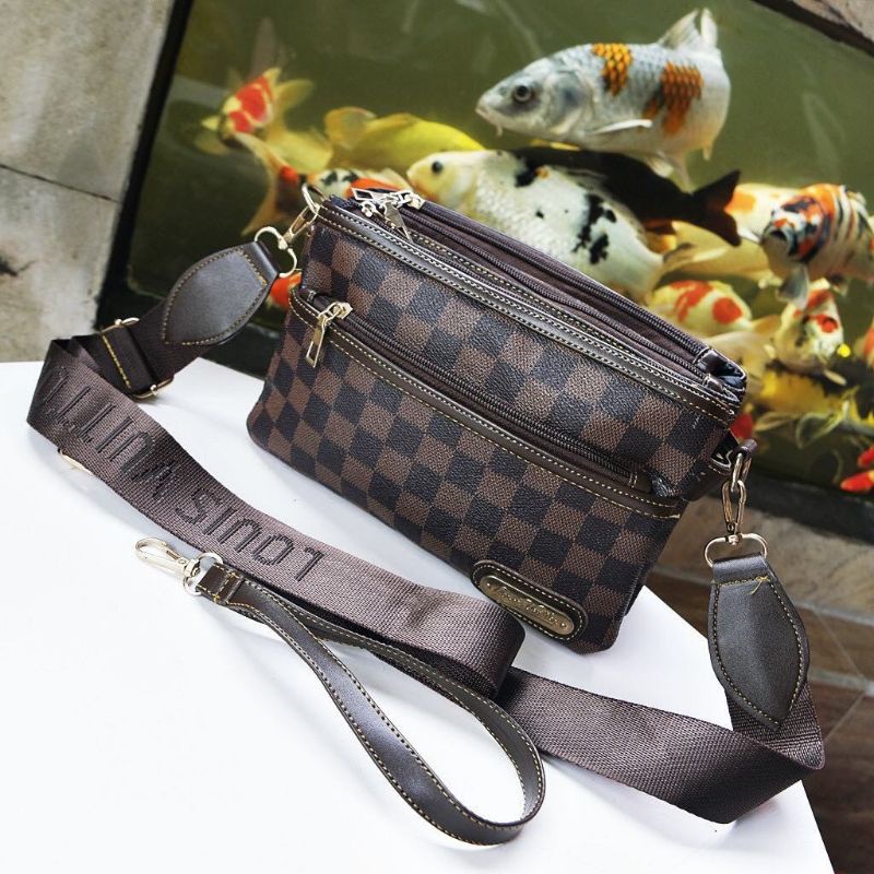 Tas slempang LV 2 ruang
