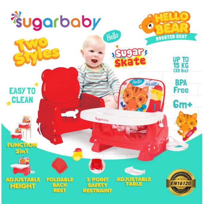 Sit On Me Mastela / Sugar Baby Booster Seat Kursi Makan Mpasi Bayi CBKS