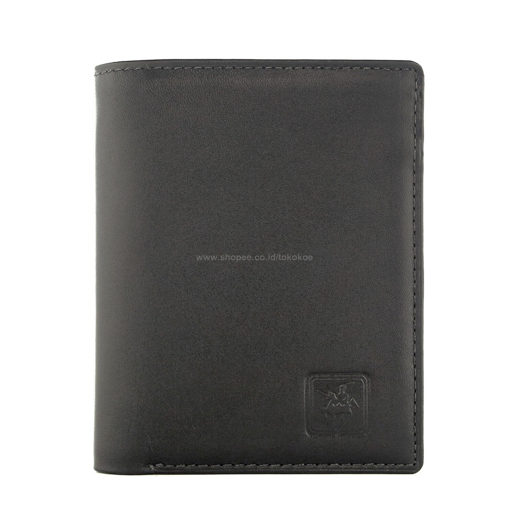 TOKOKOE - Dompet Pria model Berdiri bahan Kulit Premium Dompet Lipat - David Jones 5101 Black