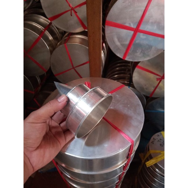 TUMPENG SUSUN CANDI MINI, TUMPENG CANDI SUSUN 10x12 BAHAN ALUMINIUM BARU UNTUK NASI KUNING