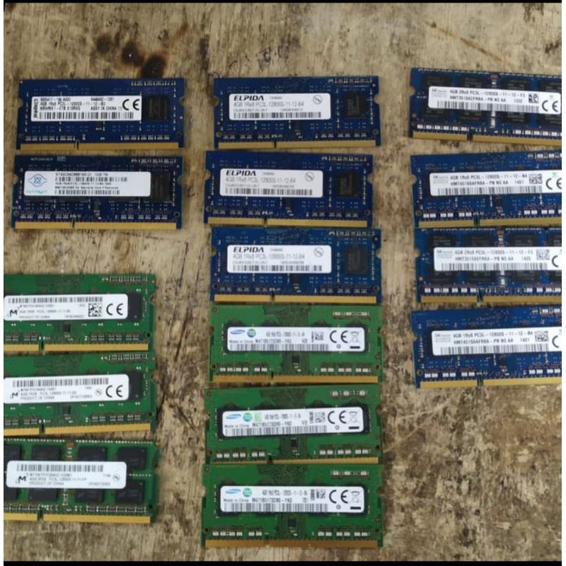 ram sodim laptop notebook ddr3 4gb L atau non L 12800 10600 samsung skyhnix kingston micron murah