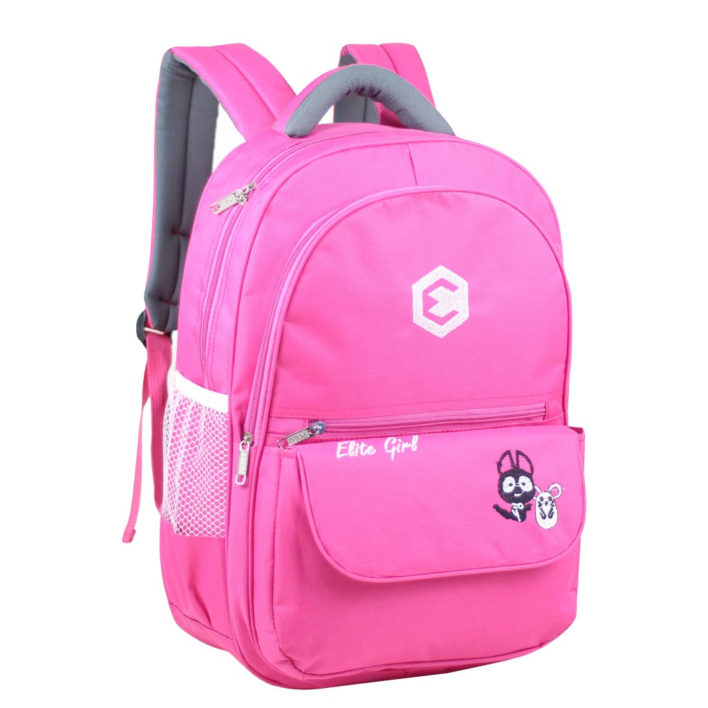 Tas Punggung Distro Elite Anak Cewek SMP SMA Ransel Gendong Perempuan Remaja Backpack Multifungsi