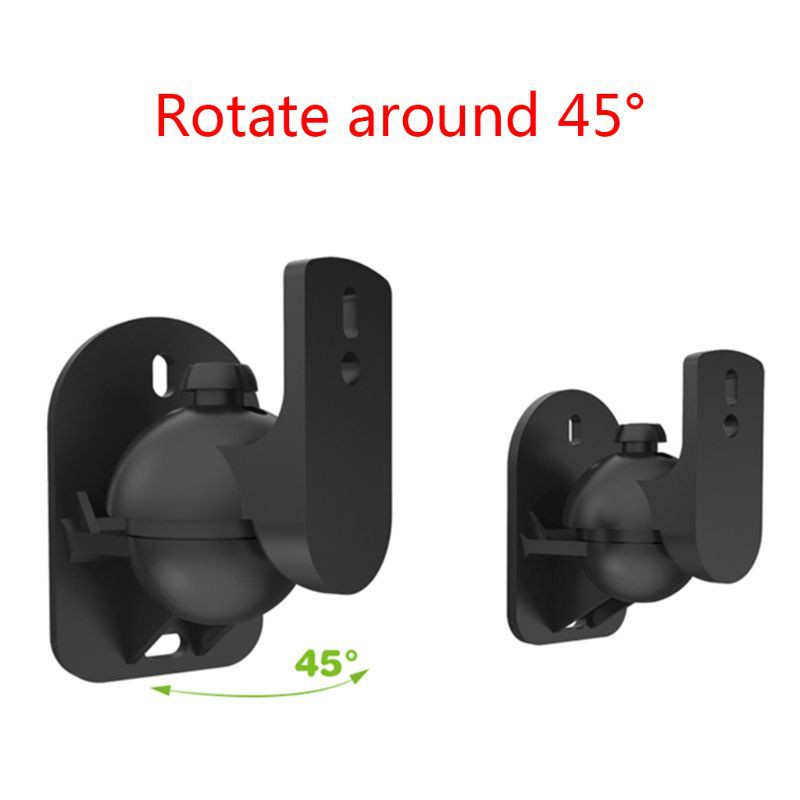 btsg 1Set Universal Satellite Speaker Wall Mount Bracket Ceiling Stand Clamp with Adjustable Swivel and Tilt Angle Rotation for Sony Speakers