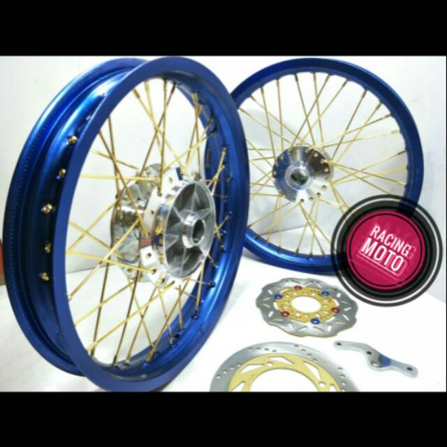 PAKET VELG NINJA RR.R VELG CHAMP RING 17X185-215 FREE CAKRAM BONUS STEL VELG LENGKAP WARNA BISA REQ
