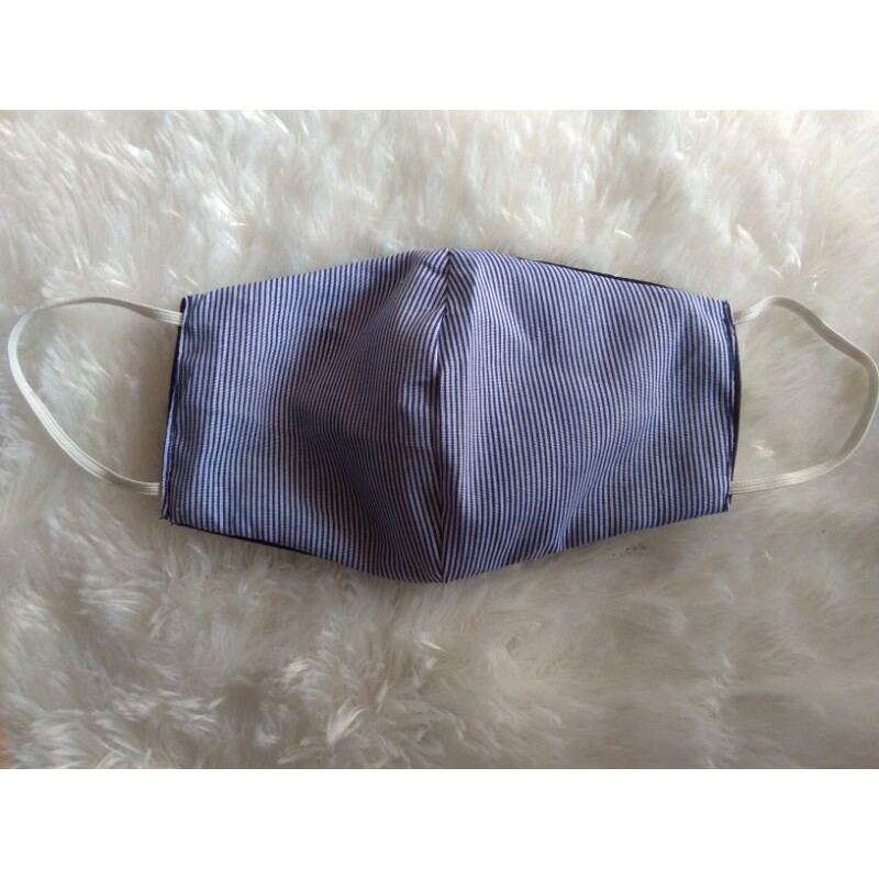 Masker Kain Duckbill Earloop/Headloop Katun Jepang Motif + Katun Combed Polos (2 Ply) Premium Murah