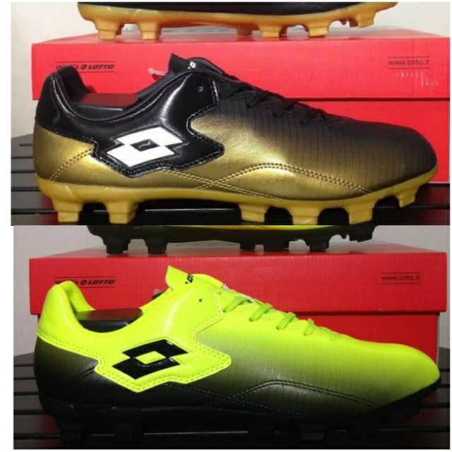 Sepatu Bola Lotto Severe Fg Gold Yellow Original