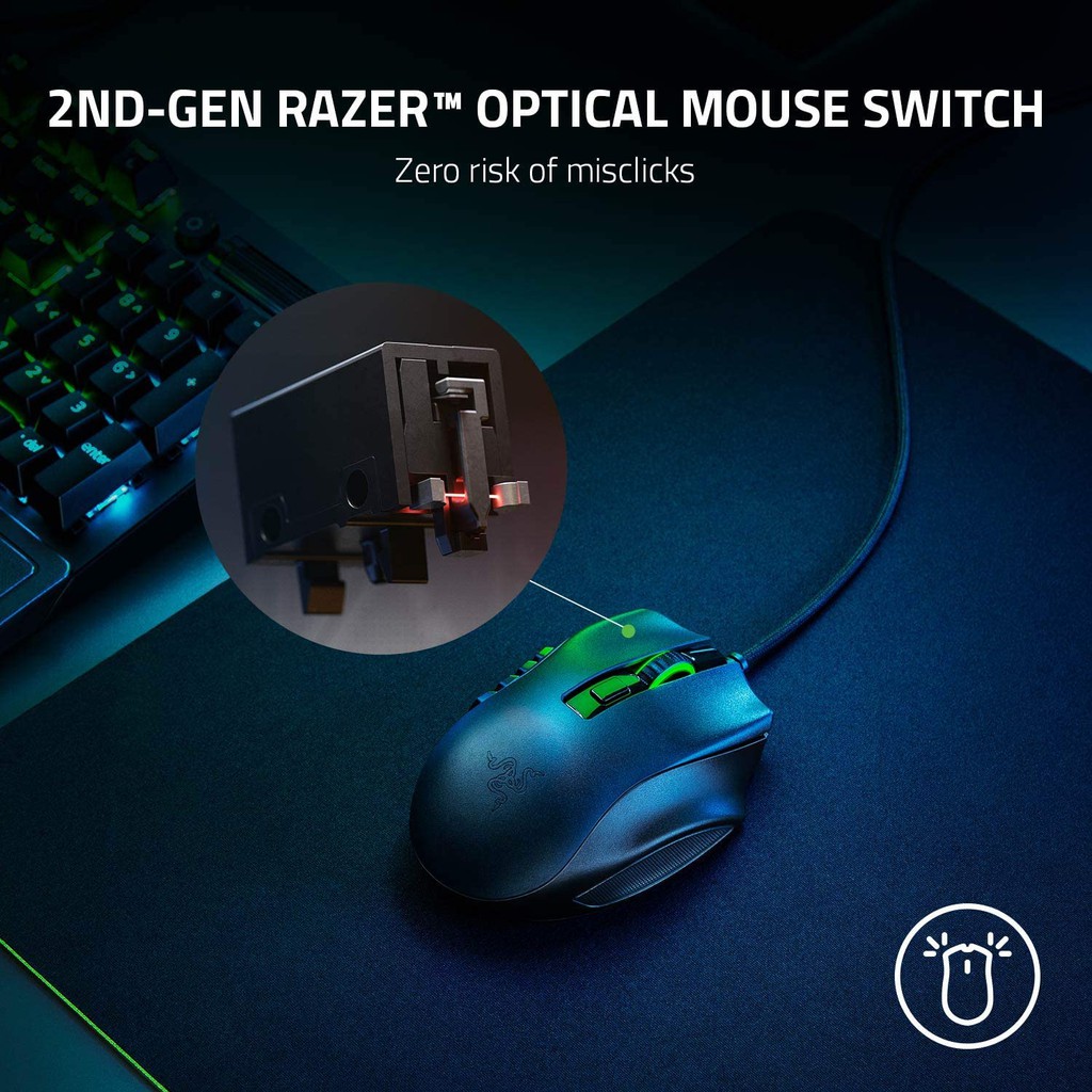 Razer Naga X Ergonomic MMO RGB Gaming Mouse