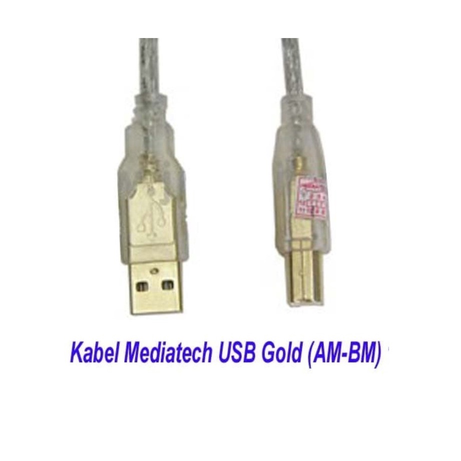 Mediatech USB Gold AM-BM 3 M Kabel Printer 66012