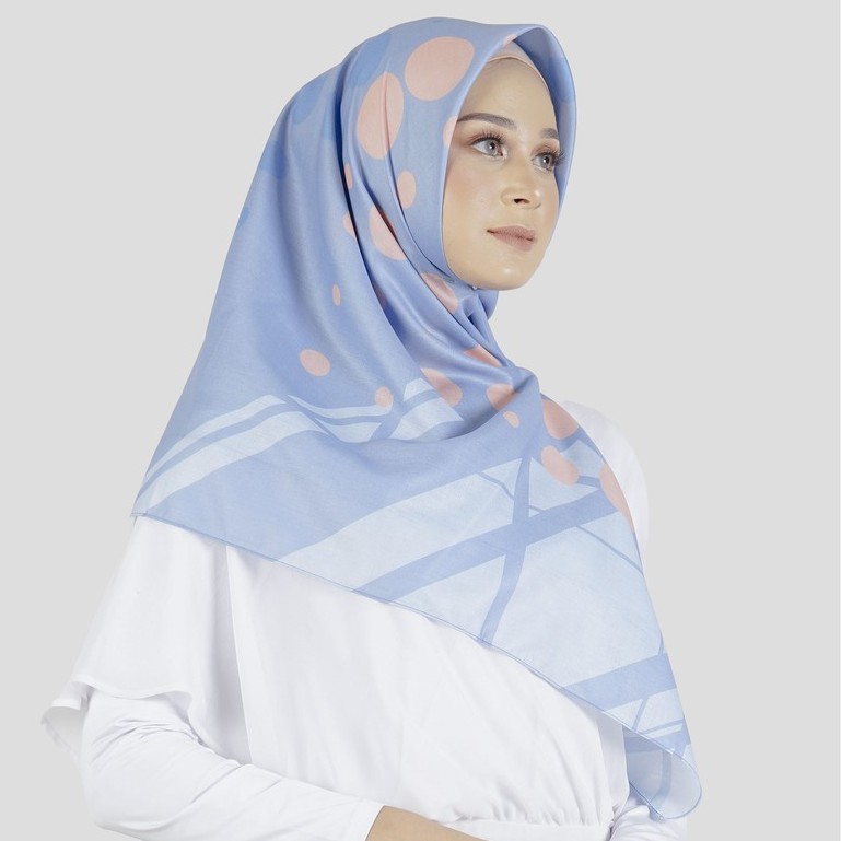Jilbab Segiempat Elzatta Kaila Voal Premium Series-Adelia - Biru