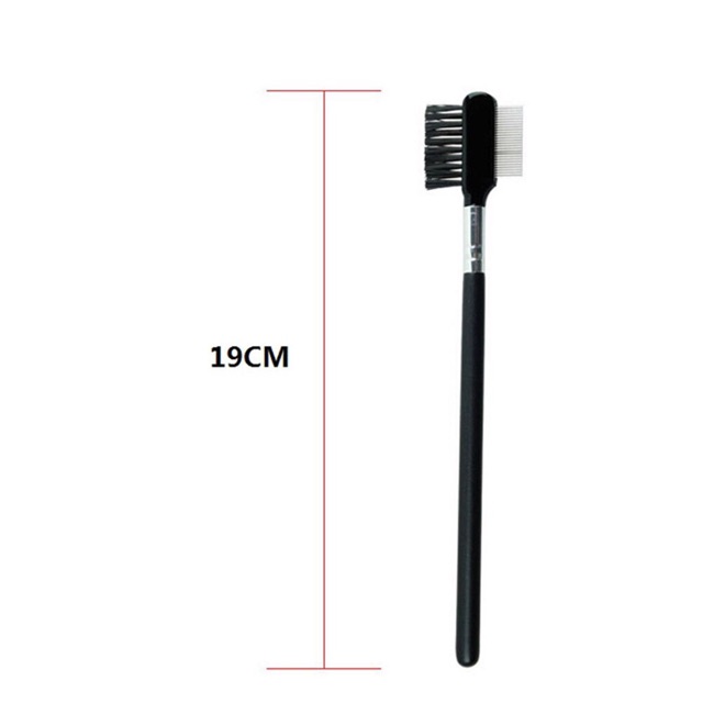 Sisir Alis/Bulu Mata Warna Hitam/ 2 in 1 brush OZID