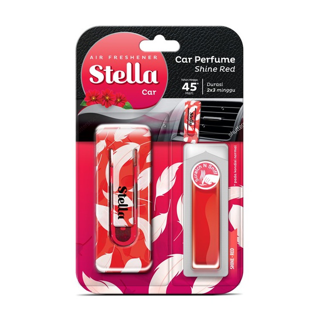 STELLA CAR PARFUME SET - PARFUM MOBIL - Musk Yellow - Energyc Purple - Shine Red