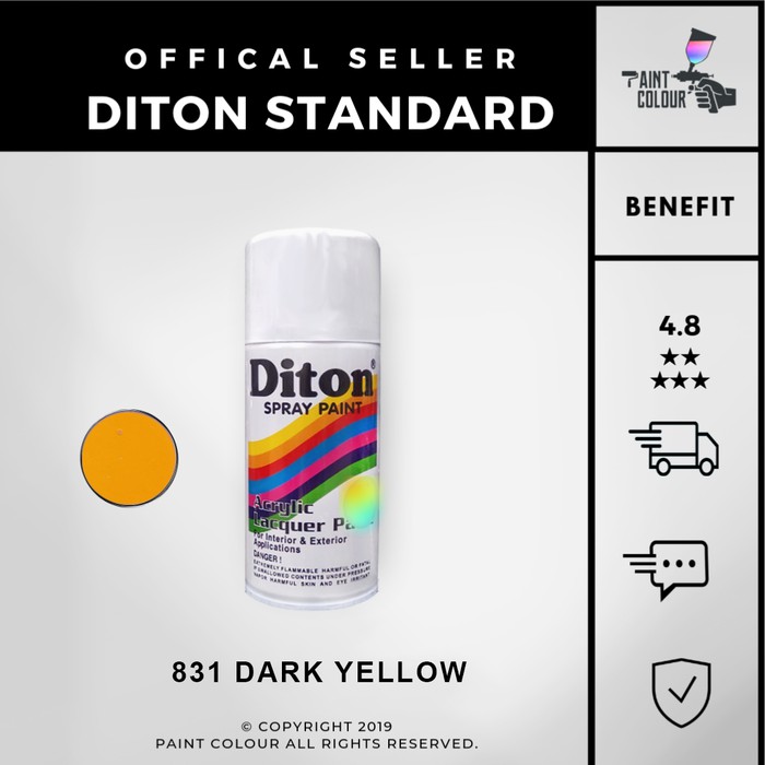 Diton 831 Dark Yellow Cat Semprot/Pylox/Samurai Motor/Helm/Gundam