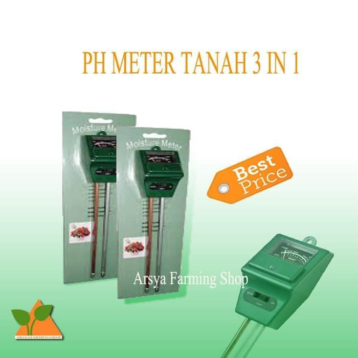 Order Langsung PH Meter Tanah 3 in 1 (pH , Moisture & light) Limited