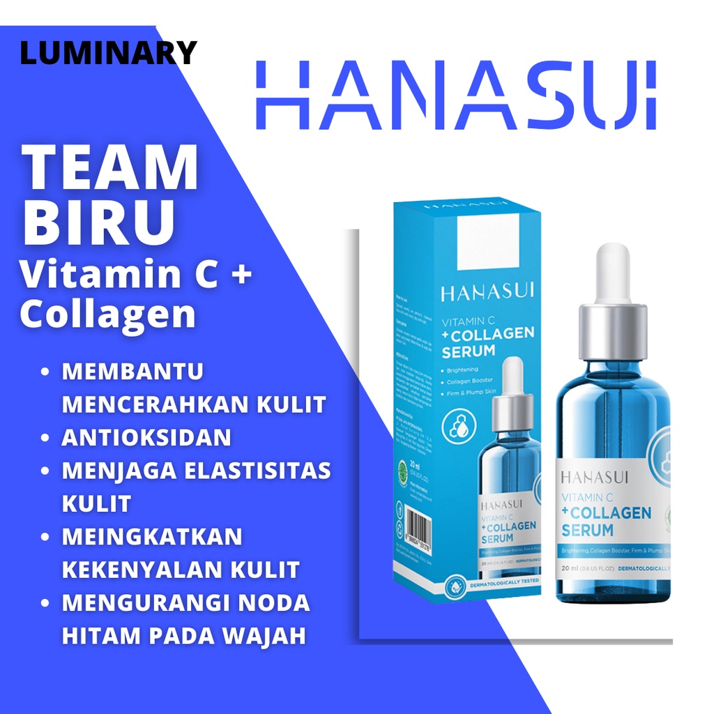 Hanasui Serum Wajah Vitamin C + Collagen Perawatan Wajah Serum Hanasui Serum Muka Perawatan Original BPOM