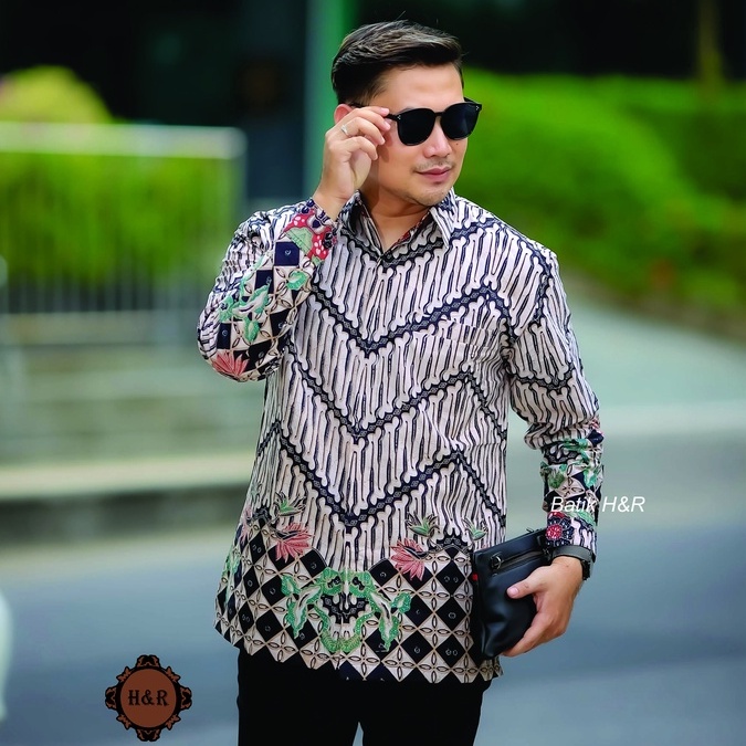 Baju Batik Pria Lengan Panjang Kemeja Batik Pria Batik Premium Kemeja Cowok Batik modern Baju Pria