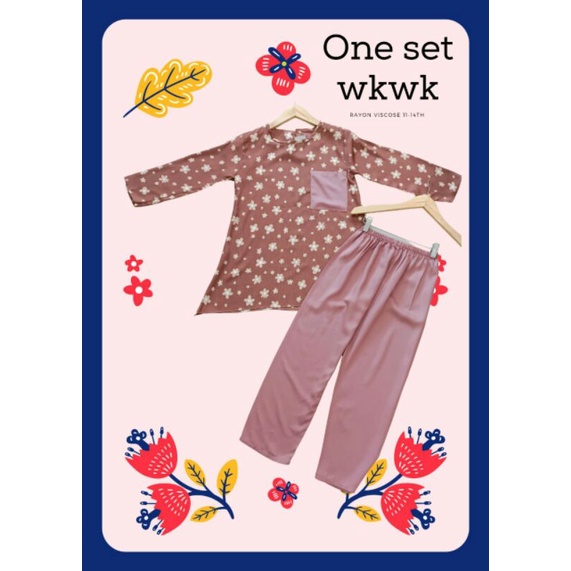 one set rayon waka anak remaja