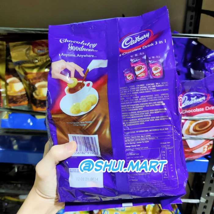 

201nhgg Cadburry / Cadbury Minuman Coklat 3 In 1 / Hot Chocolate Drink 3In1 Ds201Fs