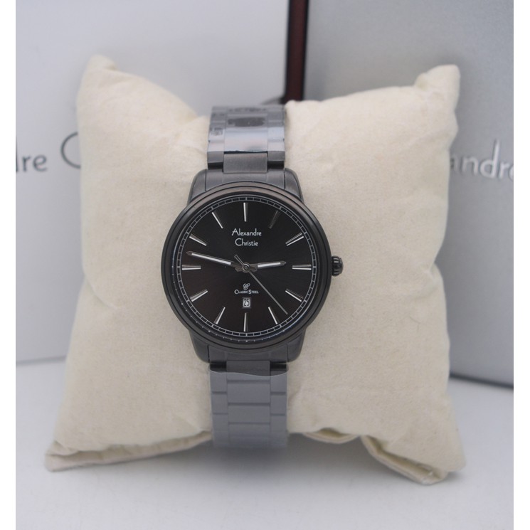 Alexandre Christie Ac 8580 Full Black, Jam Tangan Wanita Original