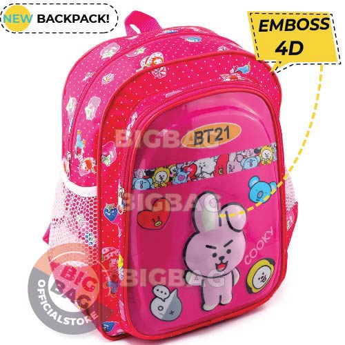 Tas Ransel Sekolah Anak Ransel Emboss 4D LED - BISA NYALA  - TAS Ransel Idol TAS ANAK EMBOSS DOTY TAS SEKOLAH SD Tas Korea School Backpack Hits Terlaris Promo Diskon Ransel Emboss Mika