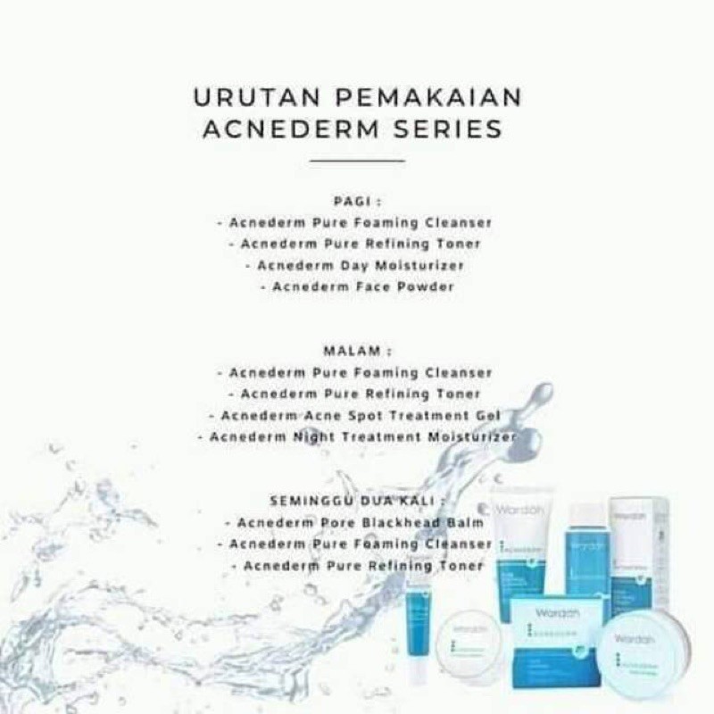 Wardah AcneDerm Series ( Paket Untuk Jerawat )