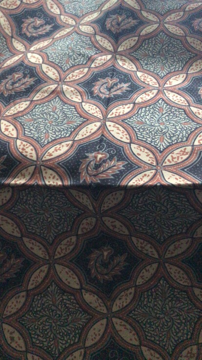 Kemeja Batik Pria Lengan Panjang Slimfit Slim Fit Premium Warna Hitam Coklat 721714 Cap 72