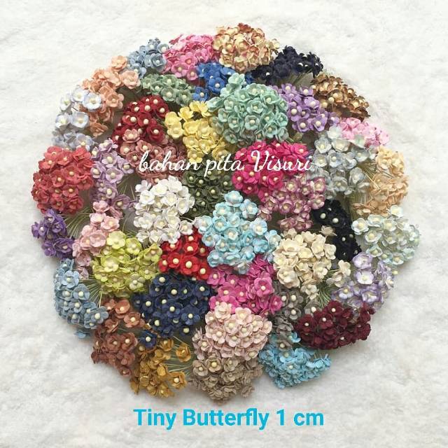 Paper Flower Tiny  Butterfly 1 cm Seri A