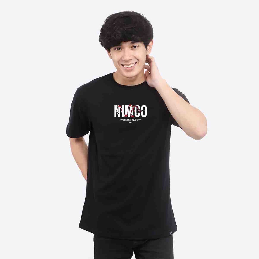 Nimco Kaos Original 3561 Hitam Navi Tshirt