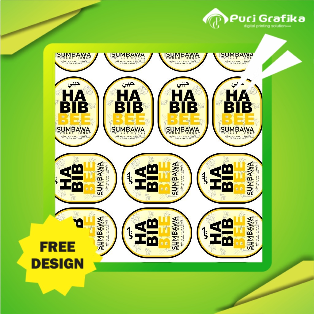 

Jasa Desain Label Sticker Kemasan Produk makanan minuman