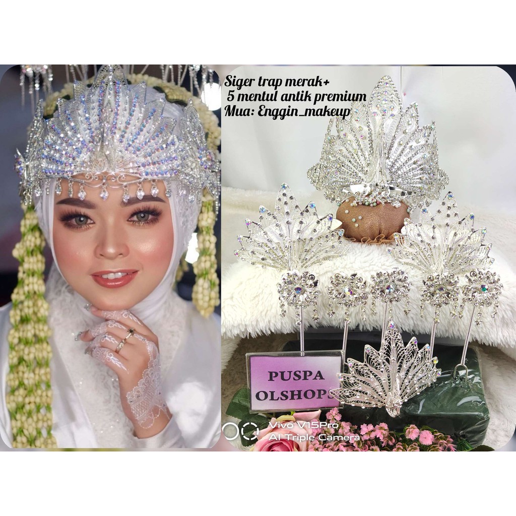 MAHKOTA SUNDA  SIGER  TRAP  MERAK SILVER+ 5 MENTUL  ANTIK  PREMIUM