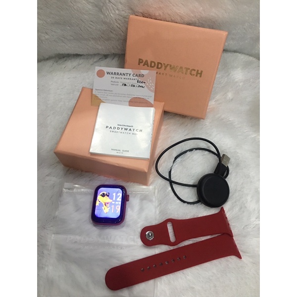 paddy watch eco + x pro red preloved like new