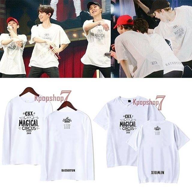 [Bayar di tempat] Kaos exo cbx baju exo cbx Tshirt exo cbx magical circus