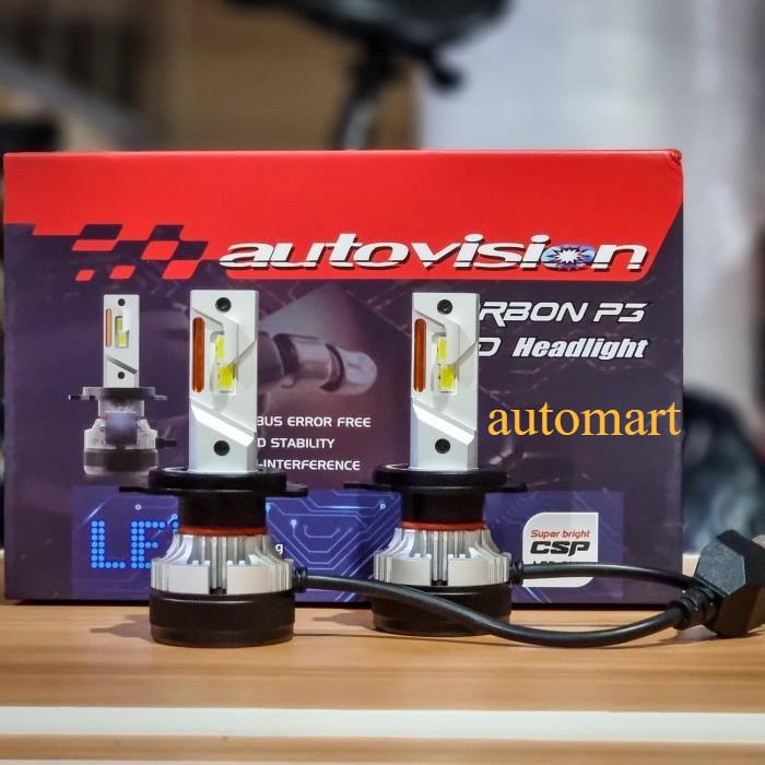 LED Carbon P3 Autovision 58 Watt H4 H7 H11 H16 HB3 HB4