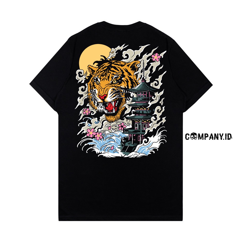 COMPANY.ID T-SHIRT JAPAN CULTURE HARIMAU TOKYO KAOS DISTRO BIG SIZE JUMBO PRIA WANITA HITAM PUTIH OR