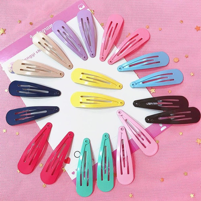 HPSS simple hairpin candy color besi hair pin jepit rambut jepitan