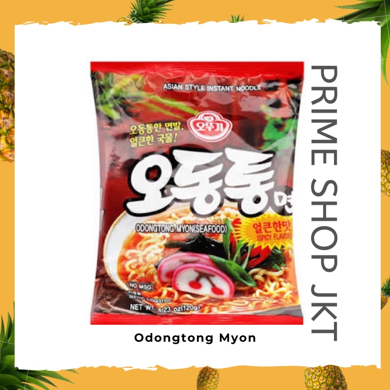 Ottogi OdongTong Myon Korea 120gr Mie Instan Ramen dengan Bumbu Sup