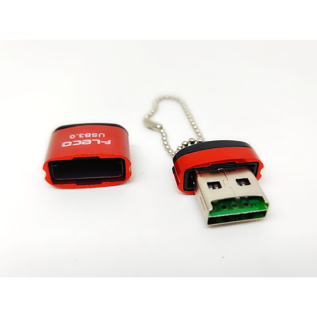 TF Card Reader FLECO MicroSD Speed Flash USB 3.0 to MicroSD LED Light Metal