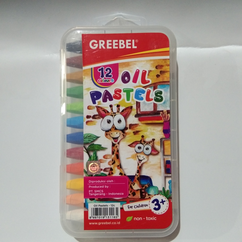 

crayon greebel 12 warna ukuran normal