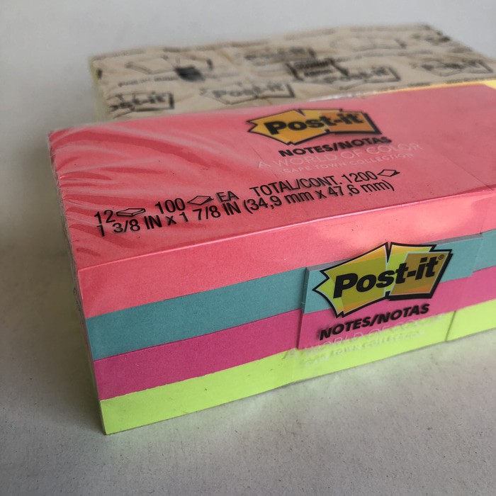 

Dijual Post it 653 warna sticky notes 3M original 34 9mm x 47 6mm Murah