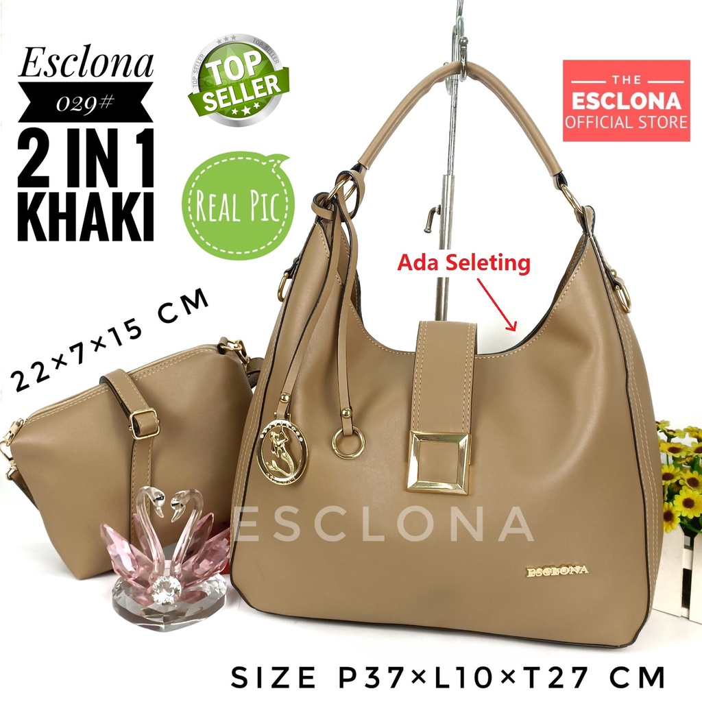TAS BATAM WANITA ESCLONA 029 TAS BAHU TAS SELEMPANG WANITA TAS KERJA WANITA IMPORT TAS HOBO BAG S3