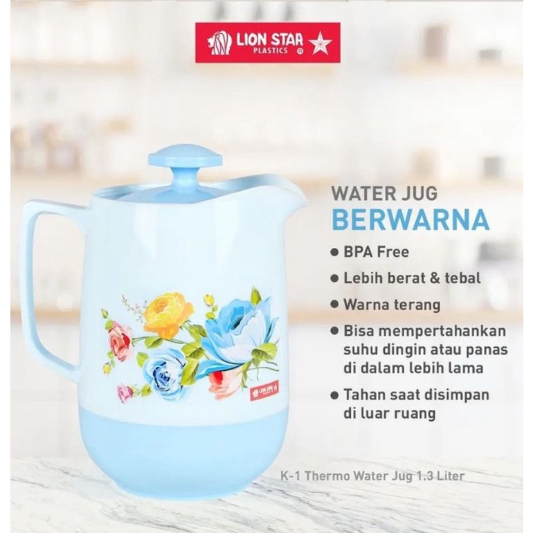 Eskan Thermo Water Jug1,3lt lion star K-1 panas / dingin