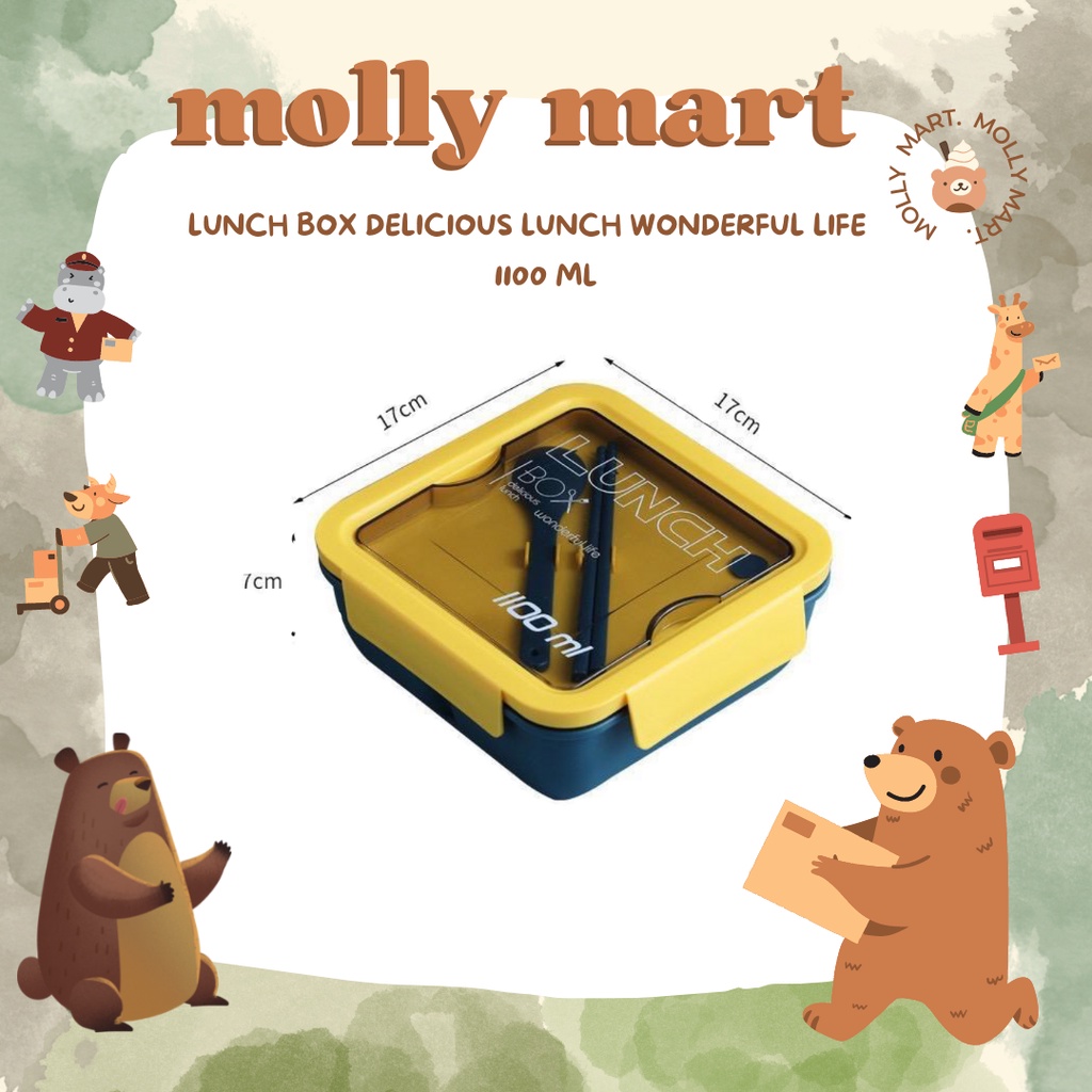 LUNCH BOX DELICIOUS LUNCH 1100 ML
