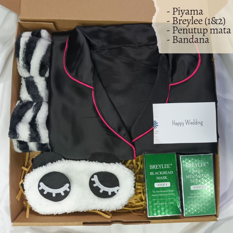 [PIYAMA 2] GIFT BOX PIYAMA / KADO CEWEK / WEDDING HAMPERS / KADO PACAR / GRADUATION / KADO IBU