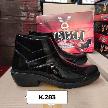 Sepatu Kulit PDH Pria boots polri TNI security guard PNS sepatu Kerja formal Tampil lebih keren