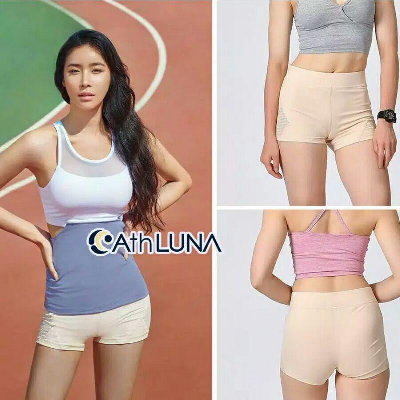 Athluna Short Pants Celana Pendek SportWanita SIZING KOREA ( // Sisa Ekspor